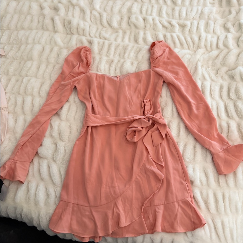 Superdown Blush Long Sleeve Dress